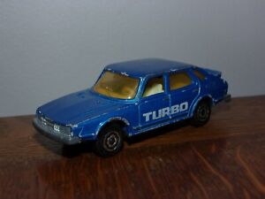 Saab Turbo bleu Majorette 1/62 N°284 style Matchbox Corgi Junior Hotwheels Siku