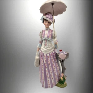 Vintage 1988 Avon Mrs. Albee Presidents Club Award Porcelain Figurine W/Umbrella - Picture 1 of 8