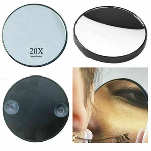 10/20/30x Suction Cups Magnifying Make Up Eyebrow Mirror Travelings Magnifier - Picture 1 of 16