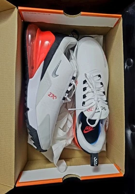 Zapatos de golf Nike Air Max 270 G para hombre nuevos con etiquetas - 11,5 - blancos/negros/grises/rojos Foto 1 de 4
