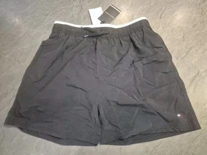 Tommy Hilfiger Boys Mid Length Drawstring Swim Shorts, Blue Age 10-12 Years - Picture 1 of 3