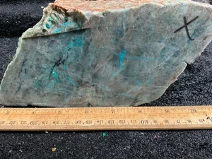 Z~ Spiderweb Chrysocolla fr Mexico Faced Rough 6 Lbs - Picture 1 of 4