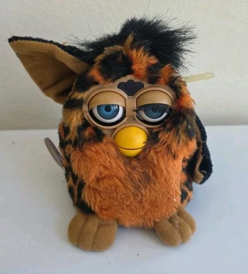 Juguete electrónico Furby Cheetah Leopard Tiger 1999 vintage original (para repuestos) Foto 1 de 4