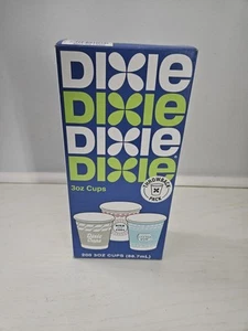 Dixie Multi Purpose Cups 3 oz Throwback Pack Vintage Designs Open Box 180Left - Picture 1 of 9