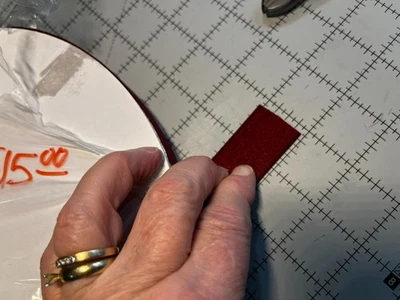 Carrete de 1 pulgada de ancho Borgoña elástico 1 lb 12 oz Foto 1 de 3