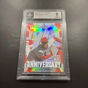 Hoja 2018 70 aniversario Shohei Ohtani #L70-14 refractor rojo RC/3 BGS 9 como nuevo - Imagen 1 de 2