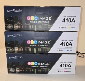 gpc image toner cartridge 410A YELLOW, CYAN, MAGENTA - Picture 1 of 4