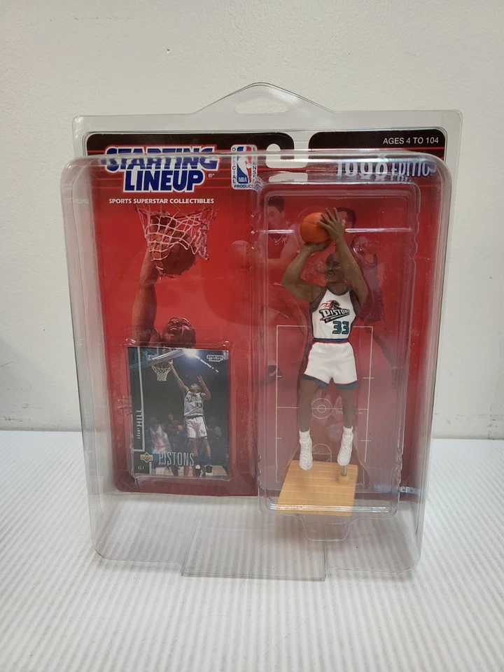 Figura Kenner Detroit Pistons Grant Hill 1998 alineación inicial de la NBA Foto 1 de 2