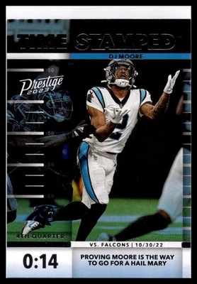2023 Panini Prestige #TS-10 DJ Moore Time Stamped - Image 1 of 2