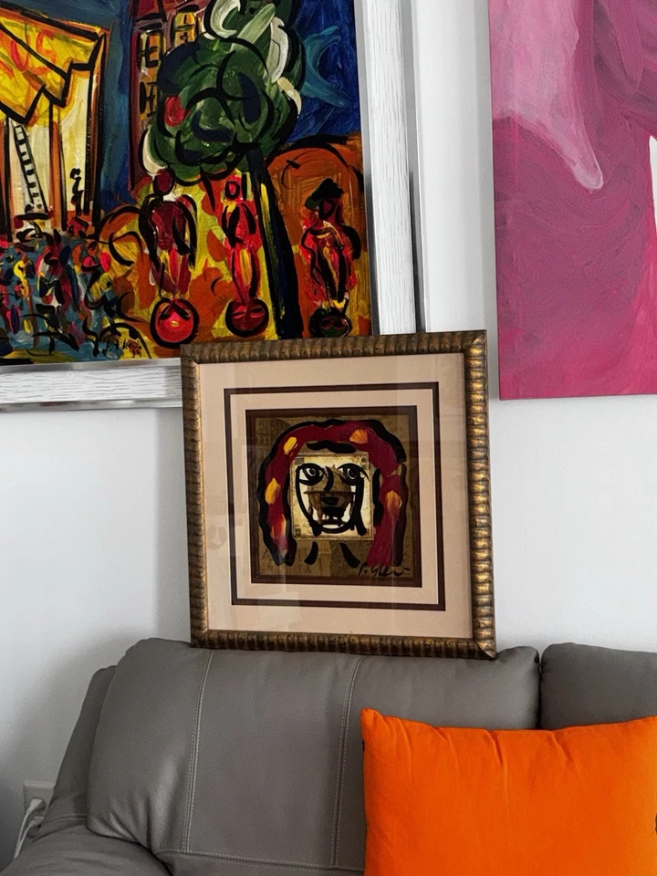 PETER R. KEIL - PINTURA ORIGINAL - ENMARCADO 22”x22” Foto 1 de 4