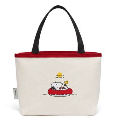 Mini bolso de mano de lona Peanuts Snoopy - diseño de doble cara Foto 1 de 4