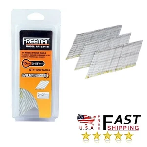 15 Stärke 34 Grad Winkel 2-1/2 Zoll Kleber sortierte Finish Nägel (1000 Stück) - Bild 1 von 3