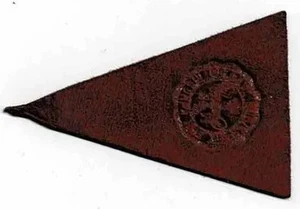 c1908 University of Colgate Leder Wimpel Raiders Tabak Zigarette - Bild 1 von 2