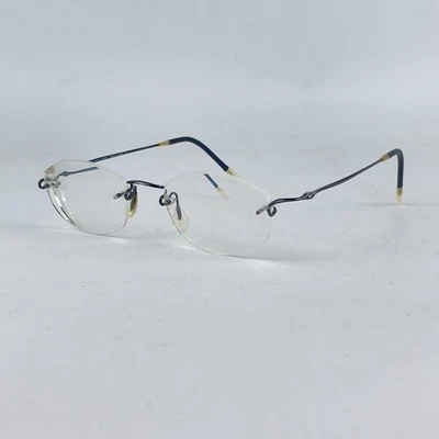 Marco de anteojos Kuzio Kawasaki MP-634 para mujer plateado metal medio borde 50-19-145 mm Foto 1 de 4