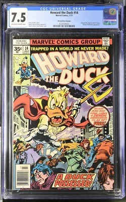 Howard the Duck #14, CGC 7.5 VF-, 35 Cent Price Variant; Son of Satan - Image 1 of 2