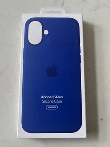 Genuine Original Apple Silicone MagSafeCase iPhone 16 PLUS MYYF3ZM/A ULTRAMARINE - Picture 1 of 6