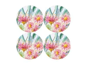Maxwell & Williams Royal Botanic Gardens Eucalyptus Bloom Round Coasters S/4 - Picture 1 of 5