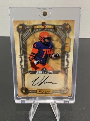 2022 Wild Card Vederian Lowe 5 CARD DRAW SSP AUTO 1/1 #5CDCN-P50 Vikings - Image 1 of 3