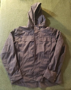 Herrenjacke NAU dunkelgrau grau recyceltes Polyester mit Kapuze Größe L - Bild 1 von 15
