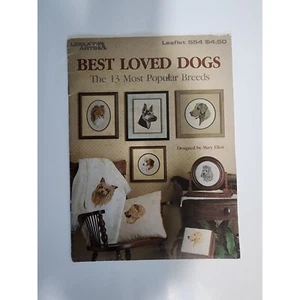 Folleto de Colección Leisure Arts Best Loved Dog Razas Contado Punto de Cruz 1987 - Imagen 1 de 4