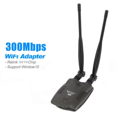 USB Wi-Fi adapter 802.11n Super High Power 3000mW AWUS036NHV WIRELESS-N - Image 1 of 4