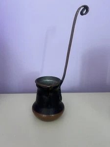 VNTAGE ARMENIAN COPPER COFFEE POT Small Ladle Pour Jezve - Picture 1 of 9