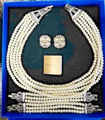 Collar/pendientes y dos pulseras de perlas simuladas Heidi Daus "Edad de la elegancia" Foto 1 de 4
