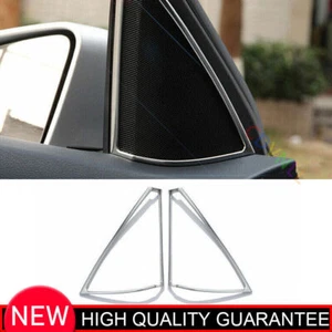 Matte Silver Front A Pillar Speaker Frame Cover Trim For Benz C-Class 2008-2014 - Picture 1 of 6