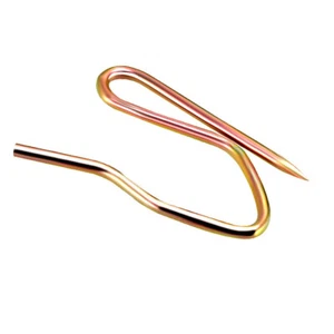 Curtain Hooks Metal Pin-On Drapery Hooks for Window Curtain Bronze Tone 30 Pcs - Picture 1 of 5