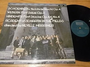 Schoenberg Verklarte Nacht Webern Hindemith Marriner ARGO UK ZRG 763 - Picture 1 of 1