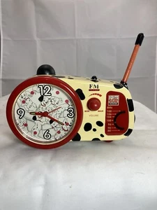 Disney 101 Dalmations FM Clock Radio Vintage 90's Damaged ( Read Description) - Picture 1 of 8