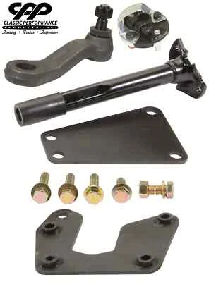 1963-66 Chevy C10 GMC Power Steering Conversion Kit Column Shaft Pitman Ragjoint Foto 1 de 4