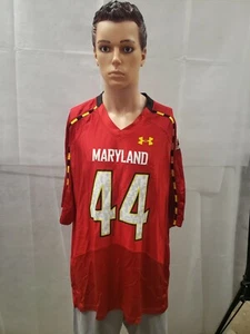 NWOT University of Maryland Under Armour Football Jersey Red NCAA L - Picture 1 of 9