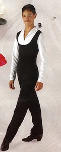 NWT Unisex Jumpsuit looks like Vest shirt pants Boys Mens Sizes Latin Black Whte - Picture 1 of 4