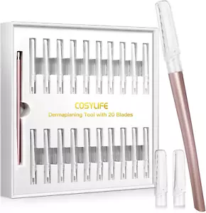 Dermaplaning Tool for Face Exfoliation, with 20 Replaceable Blades, Facial Shave - Picture 1 of 12