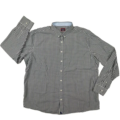 UNTUCKit Мужская темно-белый имбирь чек длинным рукавом платье рубашка размер 3XL - Изображение 1 из 4