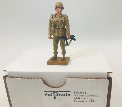 Suboficial alemán Del Prado Segunda Guerra Mundial, Afrika Korps, 1941, metal 1:32 Foto 1 de 4