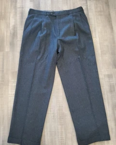 Italian Made Gray Men's Wool Dress Pants Size US 36x29 Sergio Piumatti Cerruti - Picture 1 of 10