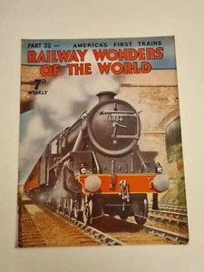 Railway Wonders Of The World Part 32 America's First Trains - 6th September 1935 - Imagen 1 de 12