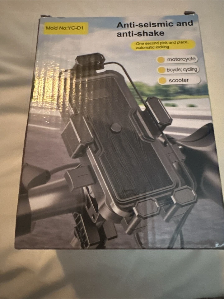 Bike Phone Mount, Anti Shake Bicycle Phone Holder 360° Rotation - Image 1 of 3