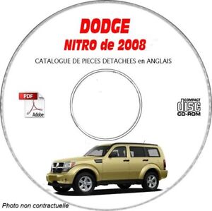NITRO 08 - Catalogue Pieces CDROM DODGE Anglais Expédition - --, Support - CD-R