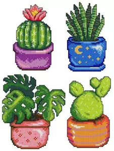Cactus 108CS Crafting Spark Counted Cross-Stitch Kit - Picture 1 of 11