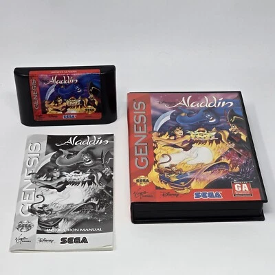 Aladdin - Disney (Sega Genesis) CIB COMPLETE & TESTED - Image 1 of 2