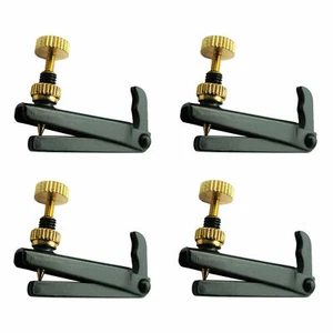 4x Afinador Fino Viola 3/4 4/4 Negro y Dorado Tornillo Afinador Máquina - Imagen 1 de 1