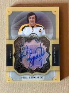 Phil Esposito SP RARE! 2013-14 The Cup Brilliance Auto Shadow-Box Acetate Bruins - Bild 1 von 3