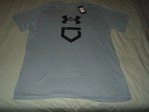 Under Armour Herren T-Shirt Gr. 3XL Grau Grafik Baumwollmischung Kurzarm Neu mit Etikett - Bild 1 von 5