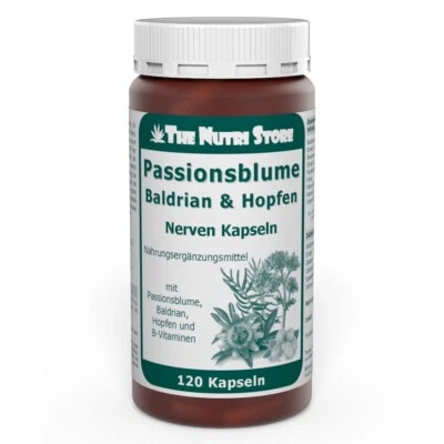 Passionsblume Baldrian und Hopfen Nerven Kapseln 120 Stk. - PZN 11174890 - Bild 1 von 4