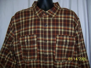 Marmot Mountain Works Plaid Flannel Doran Shirt NWT Camp Hike Rust Brown Sz XL - Picture 1 of 8