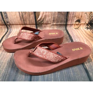 Teva Mandalyn 6139 Wedge Platform Sandals Flip Flops Womens 10 / 41 (5L6) - Picture 1 of 9