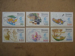 1950-60 Madeira (Portugal) Set of 6 MNH Stamps. - Picture 1 of 4